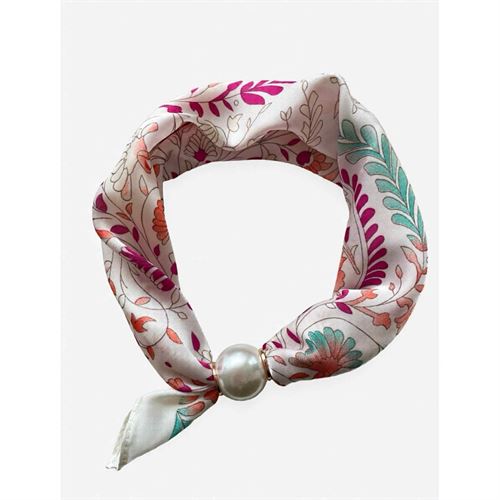 TIM OG SIMONSEN TØRKLÆDE, CHLOE SCARF W. MAGNETIC PEARL, PINK